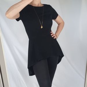 COS black tunic top size XS